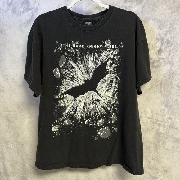 The Dark Knight Rises DC Comics T Shirt Mens XL 22.5x26.5 Black 2012 - Picture 1 of 11